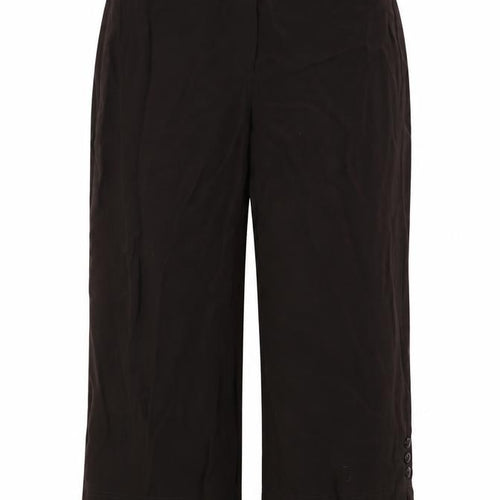 Gold Womens Brown   Cropped Trousers Size 10 L22 in