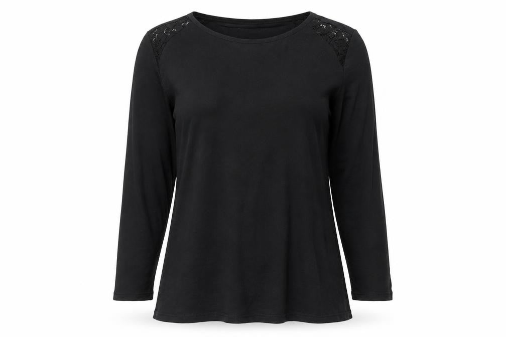 Tu Womens Black   Basic T-Shirt Size 8