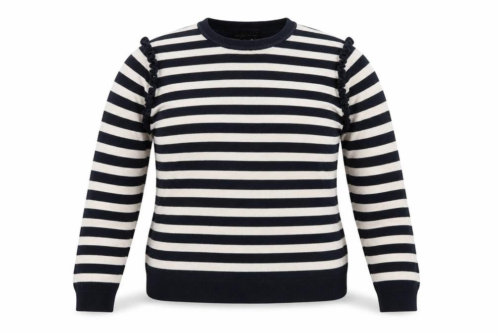 Dorothy Perkins Womens Blue Striped  Pullover Jumper Size 10