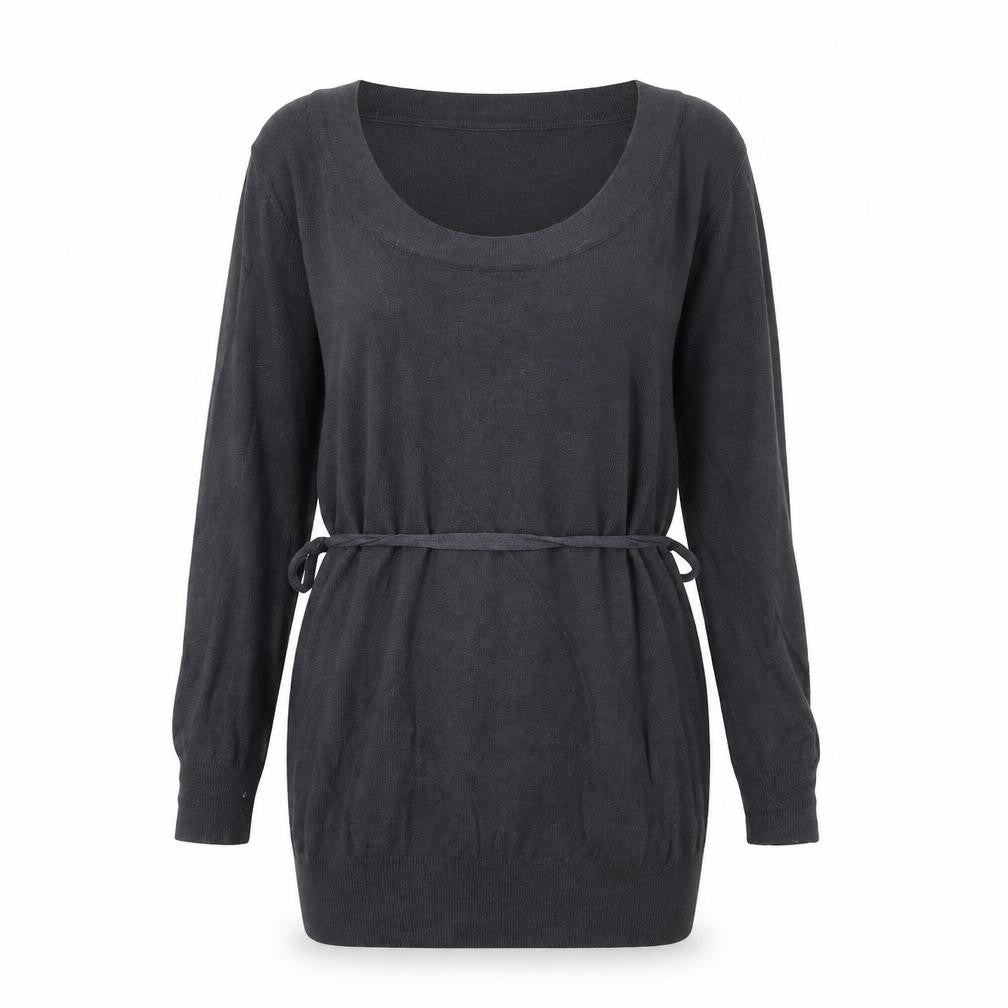Front view of New Look women’s grey jumper, size UK 12