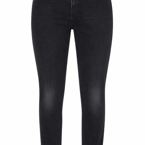 Preworn Womens Black  Denim Skinny Jeans Size 30 in L28 in