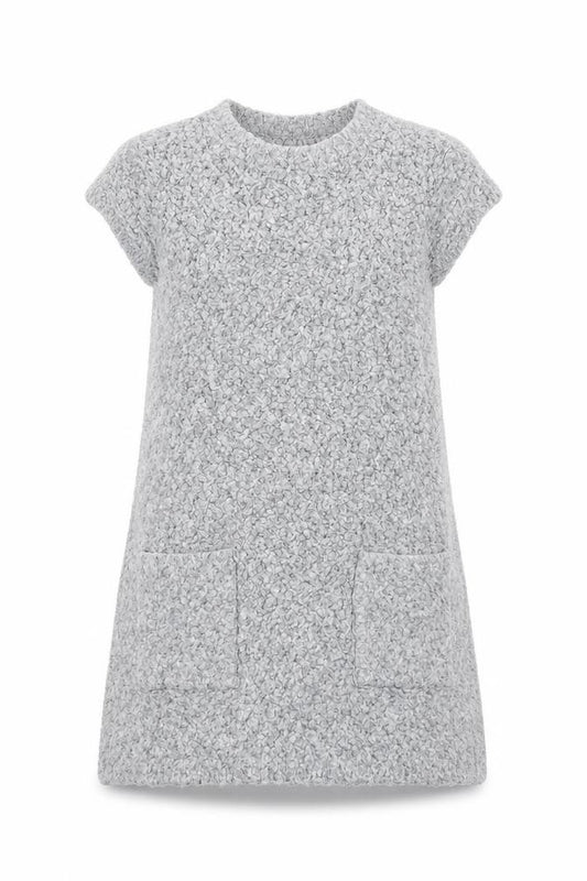 Front view of Next girls’ grey a-line, size 7, years