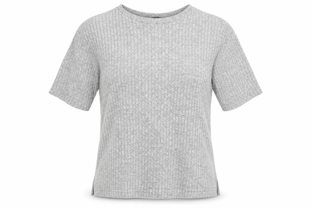 Front view of Primark women’s grey pullover sweatshirt, size XS