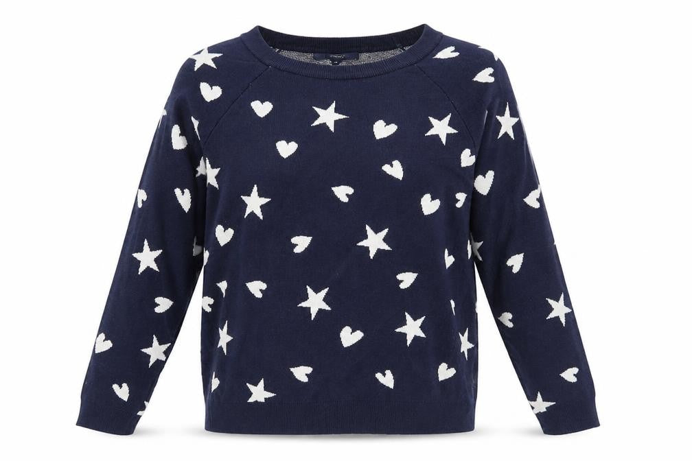 Front view of Next women’s blue jumper, size XS