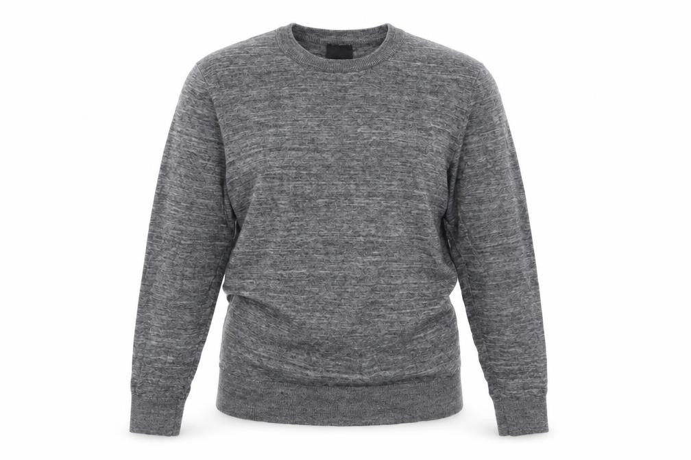 Front view of H&M women’s grey jumper, size M