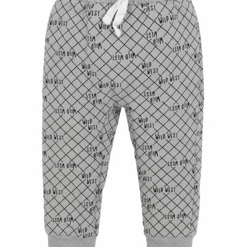 So Cute Baby Grey Check  Jogger Trousers Size 6-9 Months