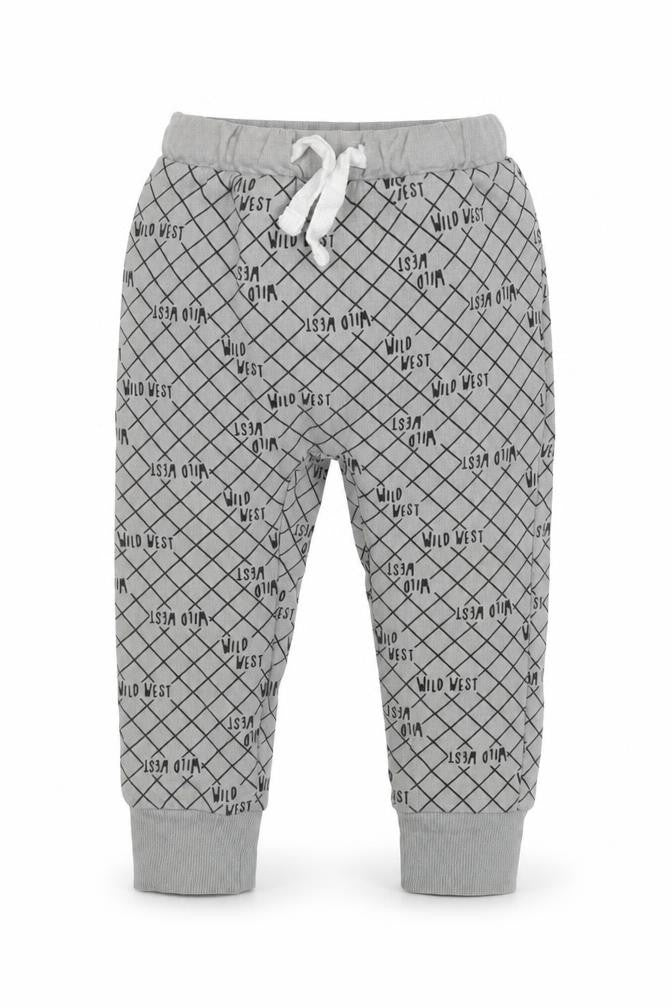 So Cute Baby Grey Check  Jogger Trousers Size 6-9 Months