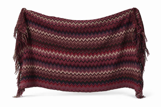 Front view of Preworn women’s red shawl/wrap