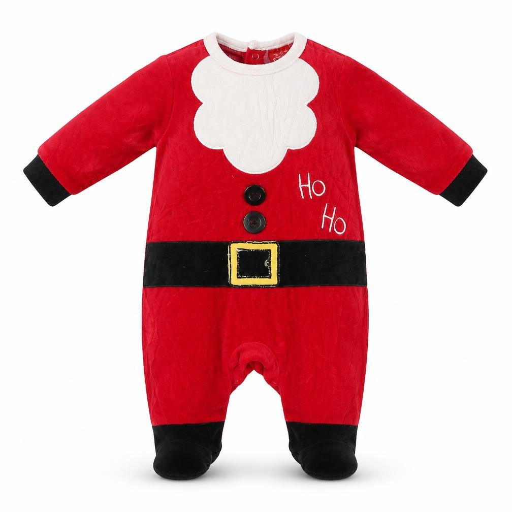Santas little Helper Boys Red   Romper One-Piece Size 3-6 Months  - Santa Suit
