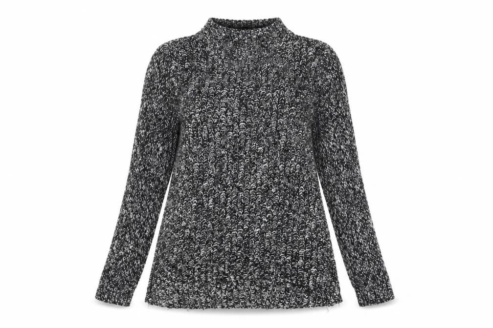 Front view of H&M women’s black jumper, size S