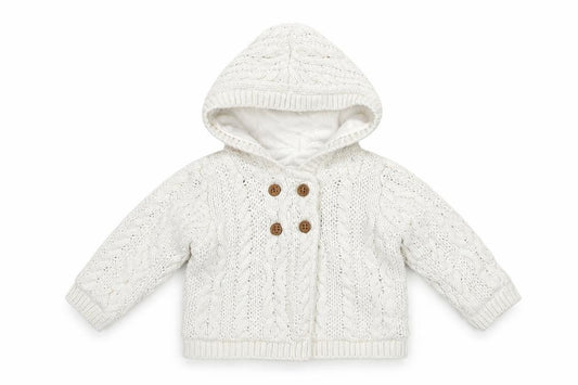 Front view of Tu Baby White Jacket, size 3-6, Months