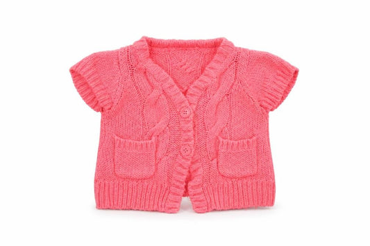 Front view of Cherokee Baby Pink Jacket Coatigan, size 12-18, Months