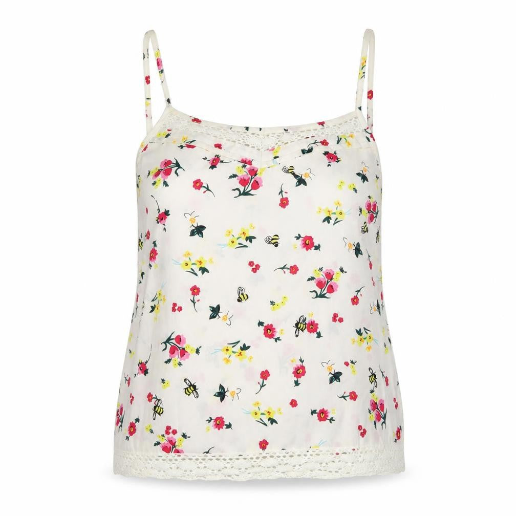Front view of Henry Holland women’s white floral basic blouse, size UK 12