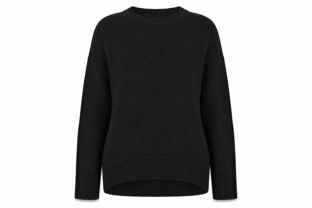 Front view of New Look women’s black jumper, size S