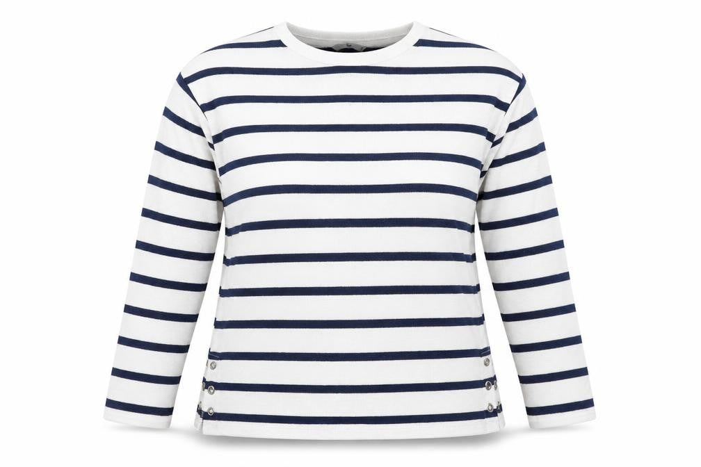 Tu Womens Blue Striped  Pullover Jumper Size 14
