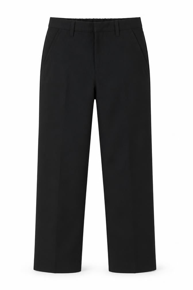 Front view of Tu boys’ black dress pants trousers, size 9, years