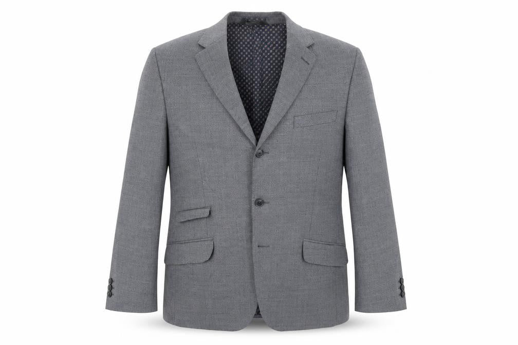 Front view of Marks & Spencer men’s blue jacket blazer, size 42