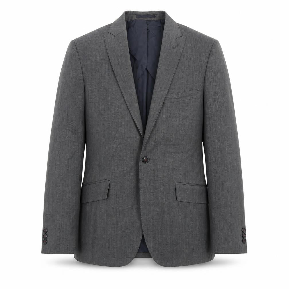 Front view of Marks & Spencer Collection men’s grey jacket blazer, size 38