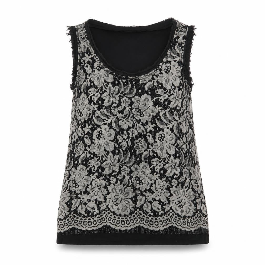 Mango Womens Multicoloured Floral  Basic Tank Size XS