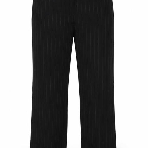 Preworn Womens Black Striped  Dress Pants Trousers Size 32 in L29 in