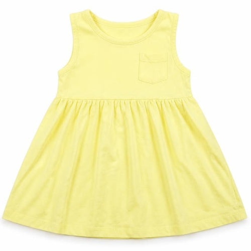 YOUNG DIMENTIONS Girls Yellow   Fit & Flare  Size 2-3 Years