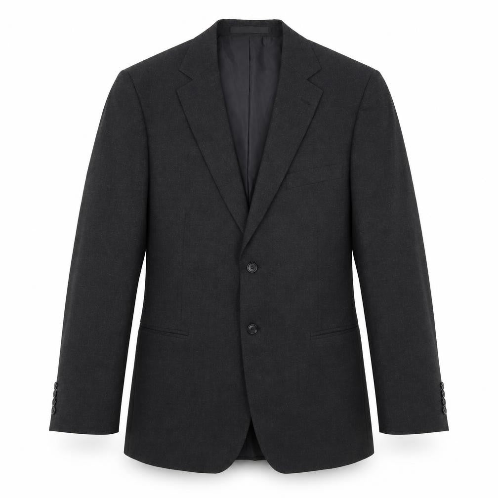 Front view of Marks & Spencer men’s black houndstooth jacket blazer, size 42