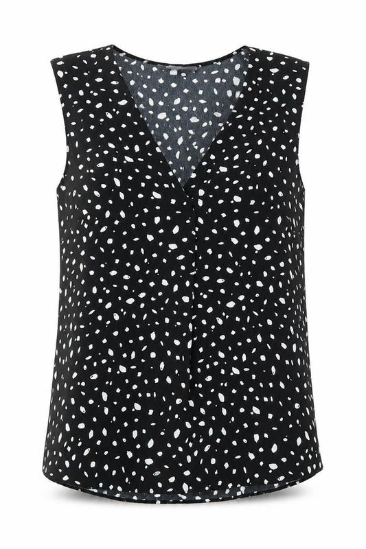 Front view of Principles women’s black basic blouse, size UK 10