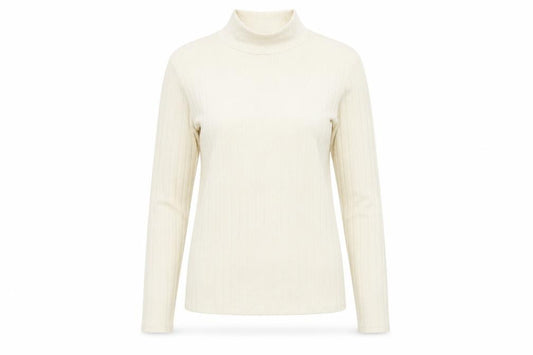 Front view of F&F women’s beige jumper, size UK 12