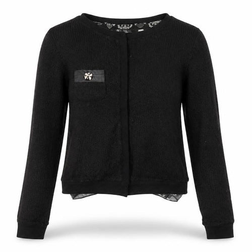 Cutie Womens Black   Cardigan Jumper Size S