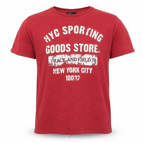 Ceader wood state Mens Red    T-Shirt Size L  - New York