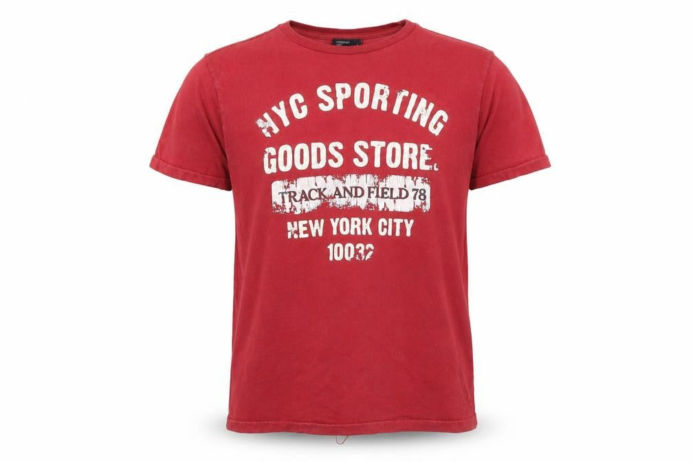 Ceader wood state Mens Red    T-Shirt Size L  - New York