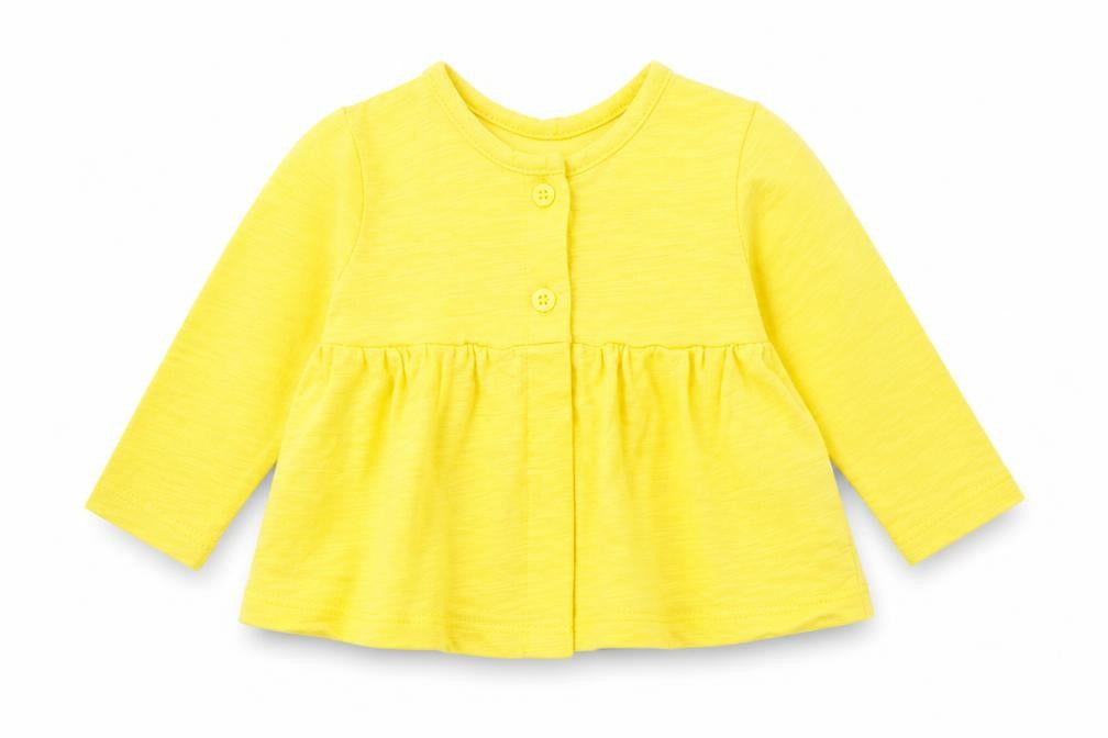 Mothercare Girls Yellow   Jacket  Size 3-6 Months