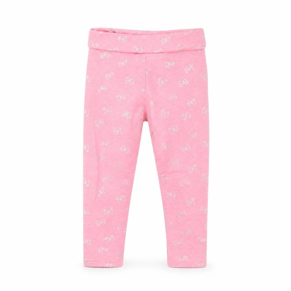Primark Girls Pink Spotted  Capri Trousers Size 2 Years - BOW