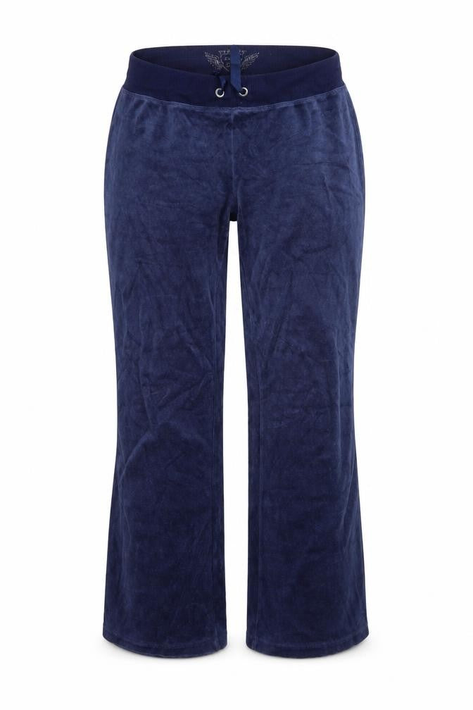 Denim & Co. Womens Blue   Sweatpants Trousers Size 14 L27.5 in