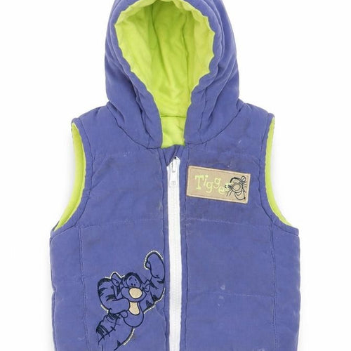 George Boys Blue   Gilet Waistcoat Size 6-9 Months