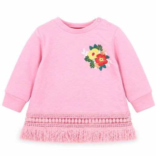 Leisure Club Girls Pink   Pullover Jumper Size 6-9 Months