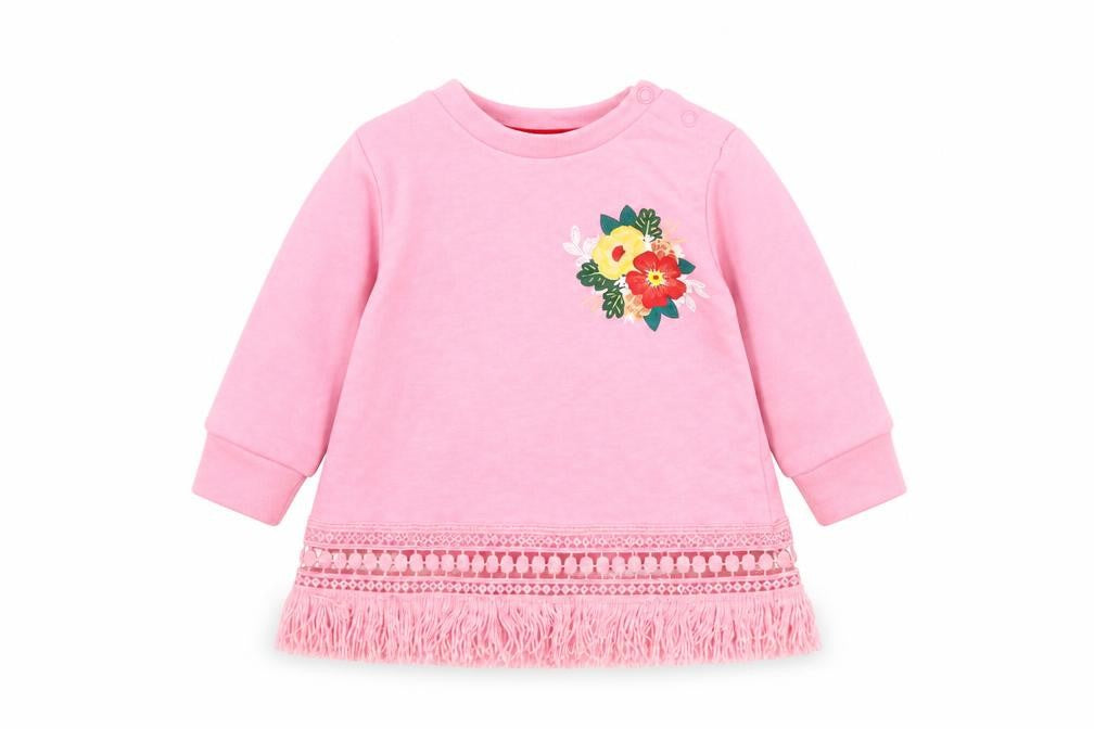 Leisure Club Girls Pink   Pullover Jumper Size 6-9 Months