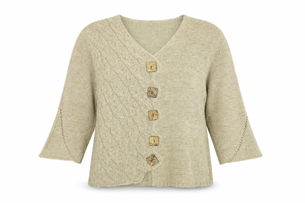 First Avenue Womens Beige  Knit Pullover Jumper Size XL