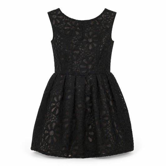 Front view of Topshop women’s black a-line, size UK 8
