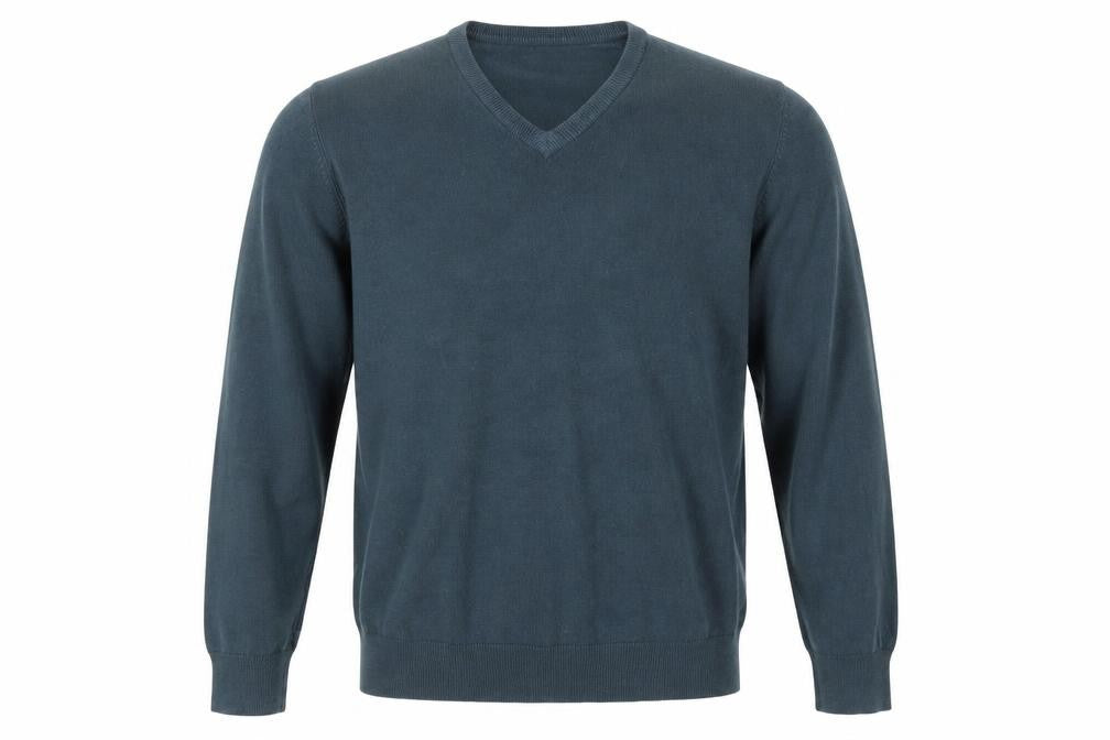 Front view of Marks & Spencer men’s gold jumper, size L