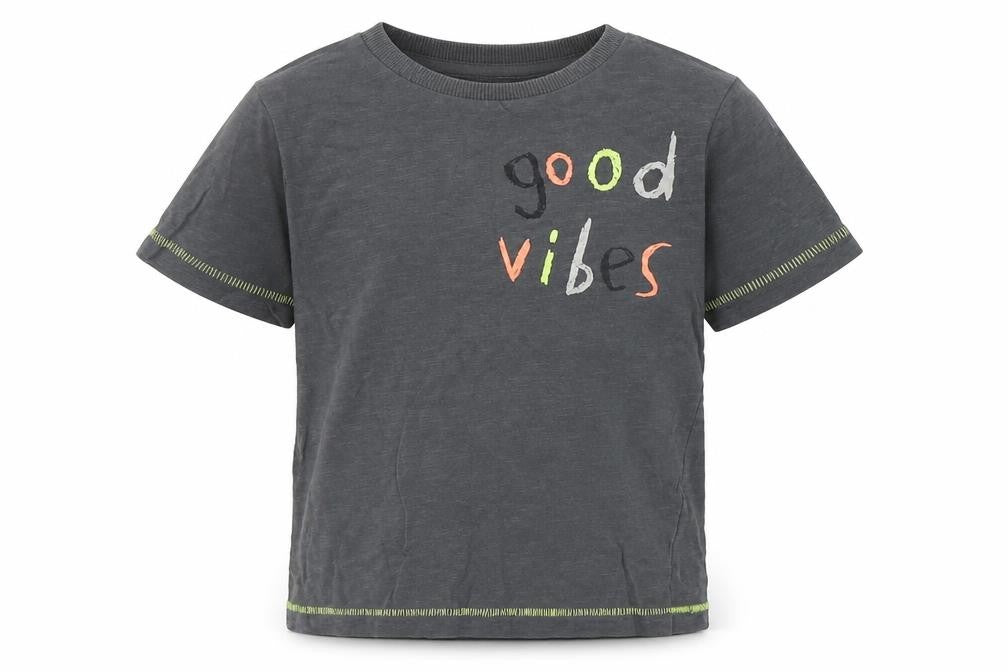 Front view of Tu Baby Grey Basic T-Shirt, size 12-18, Months