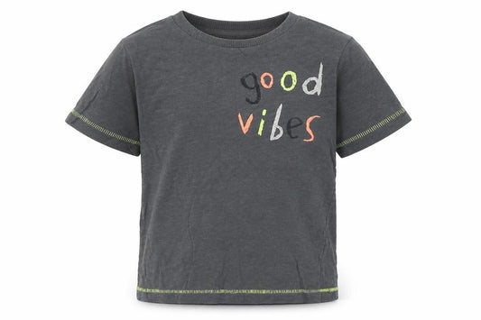 Front view of Tu Baby Grey Basic T-Shirt, size 12-18, Months