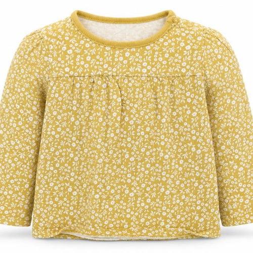 TU Girls Yellow Floral   Pyjama Top Size 12-18 Months