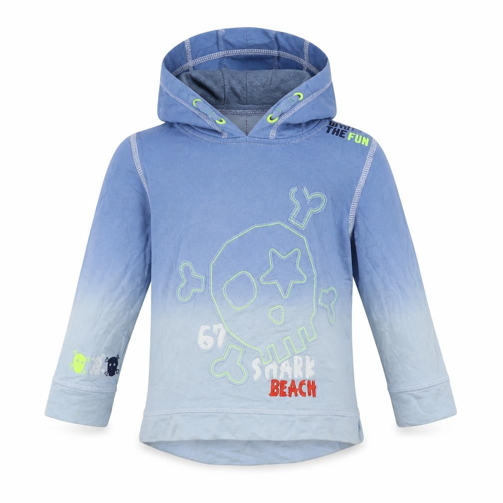 George Boys Blue Batik  Pullover Hoodie Size 2-3 Years  - shark