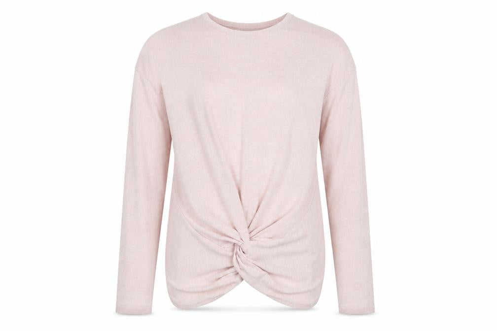 Primark Girls Pink   Pullover Jumper Size 14-15 Years  - tie detail