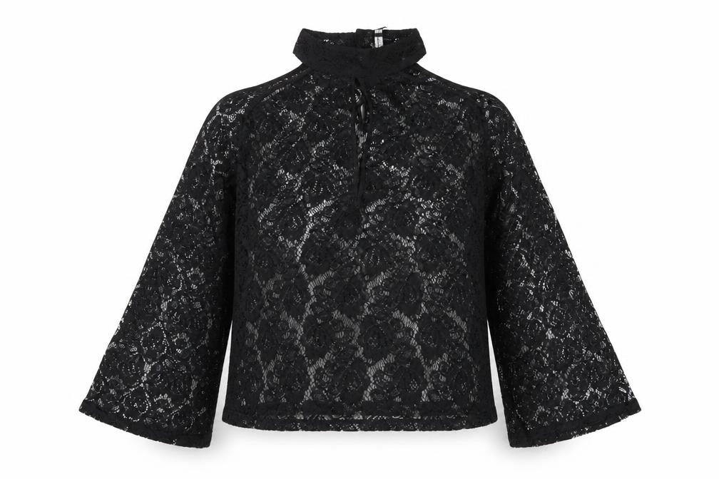 Influence Womens Black Floral  Basic Blouse Size 12