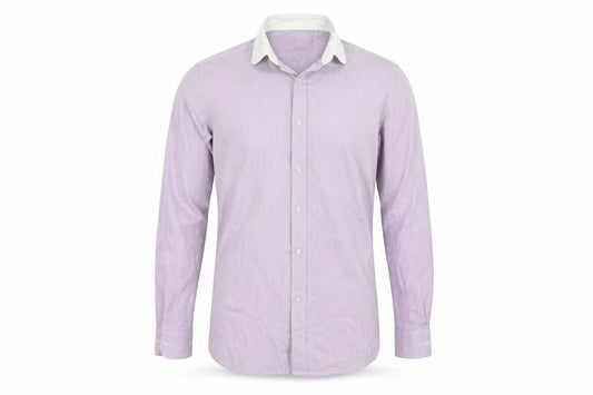 Front view of Next men’s purple button-up, size 15.5