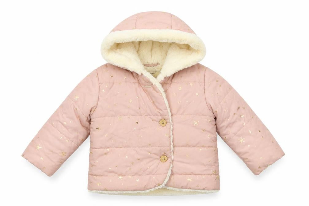 George Baby Pink   Puffer Jacket Coat Size 9-12 Months