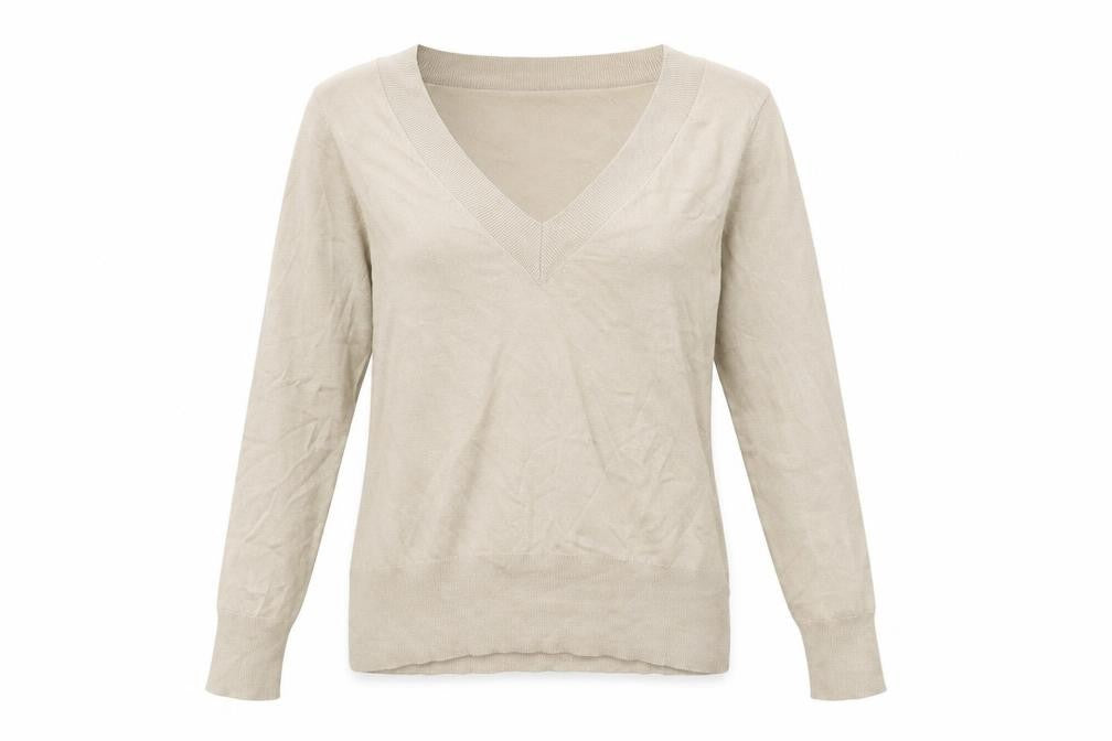 F&F Womens Beige  Knit Pullover Jumper Size 16