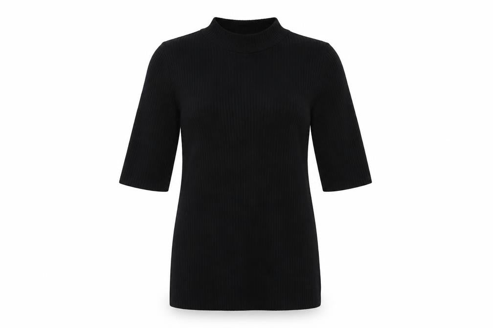 Front view of F&F women’s black jumper, size UK 12